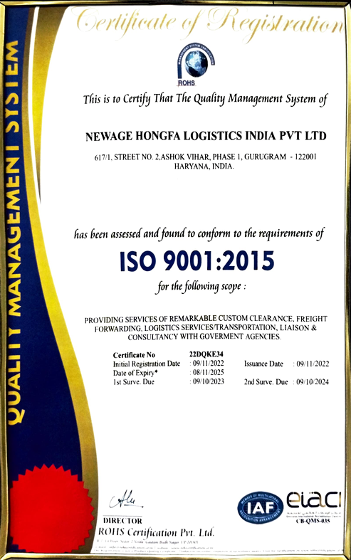 Accreditation certificate